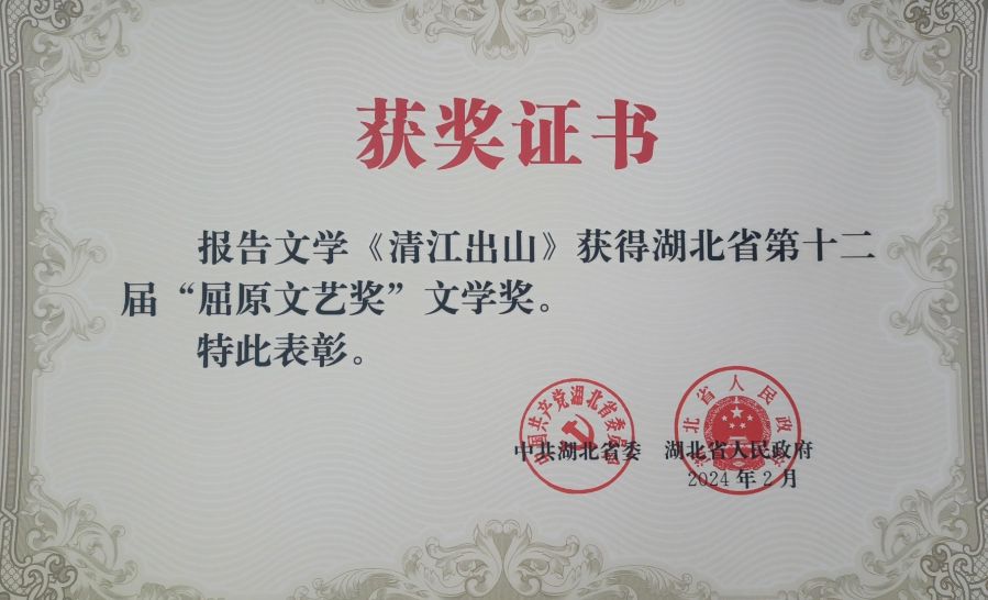 獲獎(jiǎng)證書(shū)